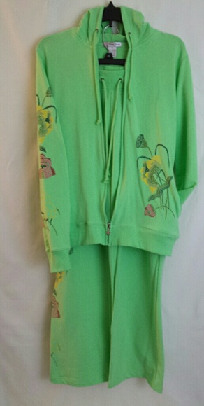 HONEY BUNCH 2PC TRACK/JOGGER PANTS SET - Picture 1 of 4